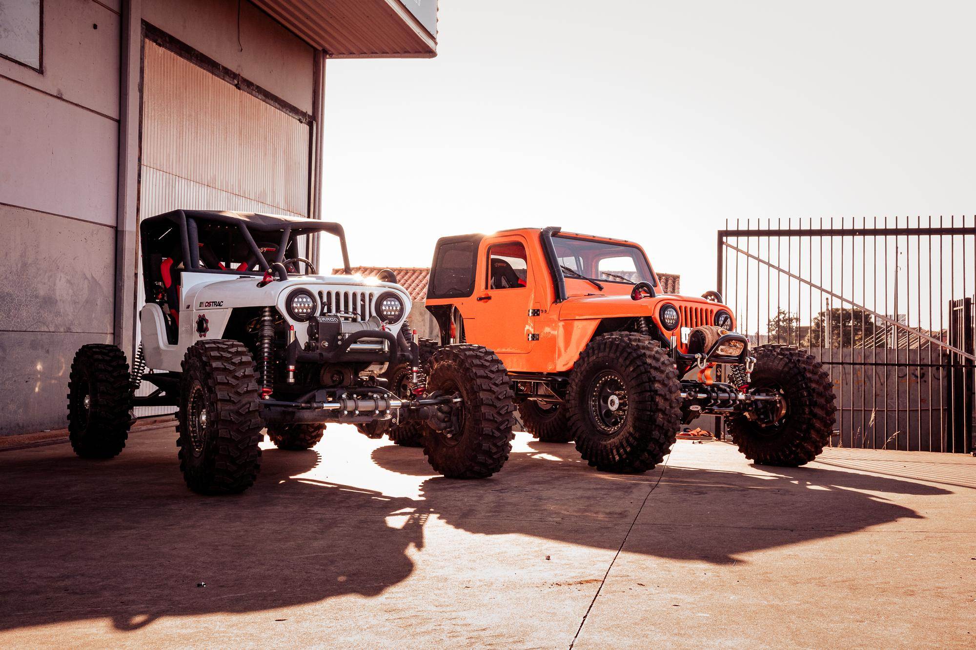 Jipes off-road preparados pela PS Amortecedores com suspensão de alto desempenho